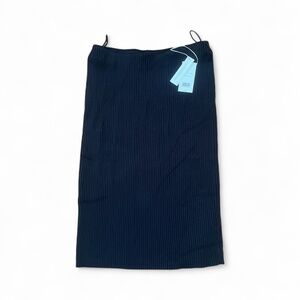 NWT Vince Elegant Black Ribbed Skirt Sz S/P